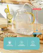 Baffect Water Pitcher, High Borosilicate Glass Jug - Image 2
