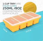 Silicone Freezer Tray With Lid-Soup Freezer Container molds-Large Ice Cube Tray - Image 5