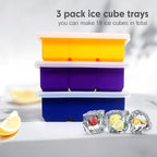 Excnorm Silicone Ice Cube Trays 3 Pack - Image 4