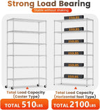 BestOffice | 6-Tier Wire Storage Shelves - Image 5