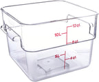 Cambro 12SFSCW135 Camwear Polycarbonate Square Food Storage container, 12 Quart by CambroManufacturing