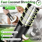 2026 New Electric Coconut Grater, 125W USB Rechargeable Handheld Coconut - Image 2