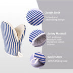 1 Pair Mini Oven Mitts, High Heat Resistant Oven Gloves, Kitchen Short Oven Mit - Image 6