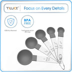 TILUCK Measuring Cups & Spoons Set, Stackable Cups and Spoons, Nesting Measure - Image 5
