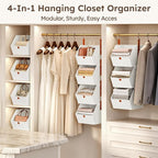 Homsorout Hanging Closet Organizer 4 Tier - Image 4