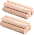 Patelai 10 Pieces Small Wooden Rolling Pin, Dumpling Dough Roller Wooden Mini by Patelai