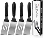 Small Spatula Professional Mini Serving Spatula, 4 Pieces Stainless Steel Metal by RCMo