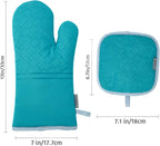 4Pcs Oven Mitts and Pot Holders Set, 572F Heat Resistant Oven Glove, Soft - Image 6