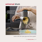 Zyliss E900059 Universal Drum Grater, Stainless Steel, Grating Apples, - Image 5