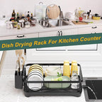 LIYI Dish Drying Rack, Adjustable Spout Design, Kitchen Dish Racks, Made of - Image 6