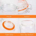 Glass Jars With Airtight Lids, Mason Jars 8 oz, Glass Jar With Leak Proof - Image 3