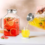 2 Pack 1 Gallon Square Glass Pitcher - Image 5