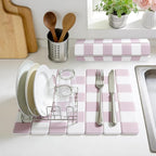 Yamaziot Stone Drying Mat for Kitchen Counter, Quick-Dry Diatomaceous Earth Mat - Image 2