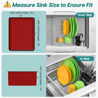 MERRYBOX Stainless Steel Dish Drying Rack, Expandable Dish Drainers - Image 3