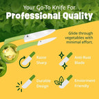 Ceramic Knife Set with Ergonomic Handle, Non-Reactive and Professional Chopping - Image 4