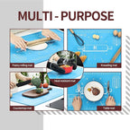 Silicone Baking Mat 20"L x 28"W, Extra Thick Dough Rolling Pad - Image 6