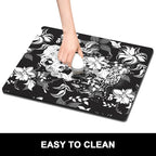 Rnivvi Dish Drying Mat for Kitchen Counter, 16 x 18" Cute Flower Theme - Image 6