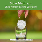 Tovolo Golf Ball Ice Cube Molds Pack of 2 Large Craft Ice Sphere Mold - Image 2