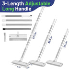 Floor Scrub Brush with Long Handle: 3 in 1 Heavy-Duty Floor Scrubber Brush with - Image 3