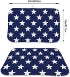 4th of July Dish Drying Mat 18 x 24 inch Independence Day Blue Stars Decorative - Image 2
