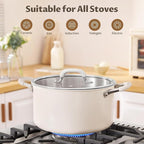 12 Quart Nonstick Stock Pot - Image 4