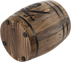 MyGift Rustic Burnt Wood Pirates Rum Cask Style Kitchen Utensil Crock, Vintage - Image 7