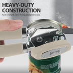 Safring Can Opener Manual, Heavy Duty Handheld Strong Can Opener - Image 6