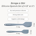 StarPack 'Scrape & Stir' Silicone Spatula Set - Image 4