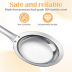 Skimmer Spoon Filter Grease Foam Fine Mesh Stainless Steel Sieve Colander - Image 3