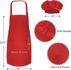 Novelty Place Kid's Apron with Chef Hat Set - Image 2