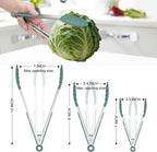 HOTEC Premium Stainless Steel Locking Kitchen Tongs - Image 8