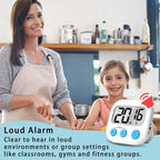 Lasubst Digital Kitchen Timers for Cooking, Magnetic Classroom Timers for - Image 3