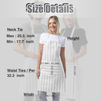 TOSHEX Kitchen Apron Waterdrop Resistant Cotton Apron - Image 6