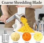 Cambom 5 in 1 Rotary Cheese Grater Hand Crank Cheese Shredder - Image 4
