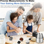 Magnetic Measuring Cups, Stainless Steel Kitchen Aid Cups Measuring set - Image 2