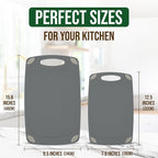 AXIOM CREATIONS 2-Piece Reversible Cutting Board Set Made from Natural Food - Image 3