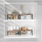 NEX Kitchen Cabinet and Counter Shelf Organizer, Stackable & Expandable - Image 2