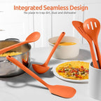 Silicone Kitchen Cooking Utensil Set: U-Taste 600ºF Heat Resistant 13.6in Extra - Image 7