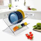 Youeon Foldable Dish Drying Rack - Image 8