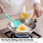 Silicone Spoon Spatula Set: 600ºF Heat Proof Food Grade Baking Essentials - Image 6