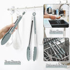 TeamFar Kitchen Tongs, Heat Resistant Silicone Tongs, Locking Design & - Image 5