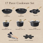 GiPP Ceramic Pots and Pans Set Non Stick - Image 2