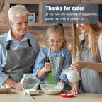 OYV Dishwasher Safe Green Silicone Whisk, Sealed Waterproof Design Set of 3 - Image 7