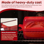 Enameled Cast Iron Dutch Oven for Sourdough Bread Baking, 9×5 Dutch Oven Pot - Image 7