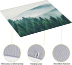 Forest Trees Mountain Dish Drying Mat 16x18 Inch, Microfiber Absorbent Fast Dry - Image 3