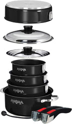 Magma 10 Piece Gourmet Nesting Stainless Steel Cookware Set - Image 2