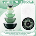 LemonRoad 6 Pcs Plastic Mixing Bowl Set - Image 3