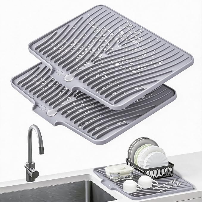 TIKNIK Silicone Dish Drying Mat, Stone Drying Mat by TIKNIKHomeOutdoor
