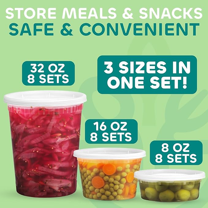 JoyServe 24 Sets Deli Containers - Image 2