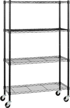 Amazon Basics 4-Shelf Heavy Duty Garage Shelving Storage Unit on 3" Wheel by AmazonBasics